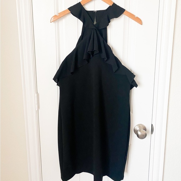 Zara Dresses & Skirts - NWT Zara Black Halter Mini Dress Size Large
